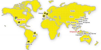 هنگ کنگ بر روی نقشه جهان