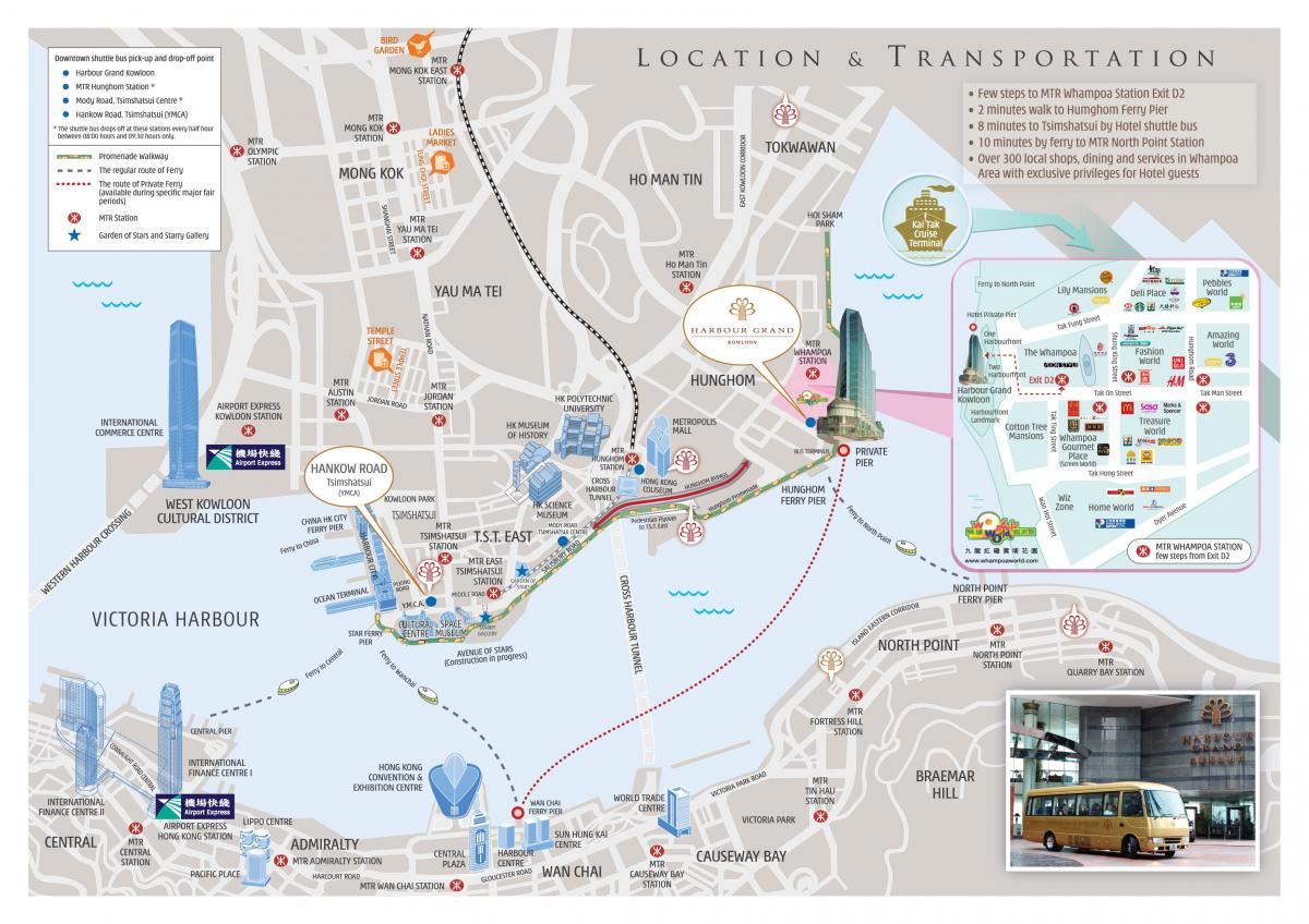 MTR معدن خلیج نقشه ایستگاه