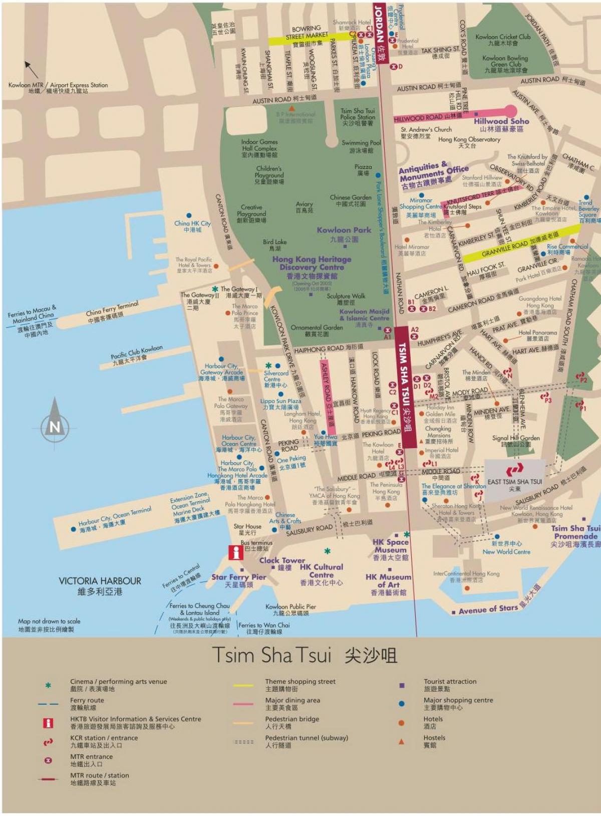 هنگ کنگ نقشه كولون