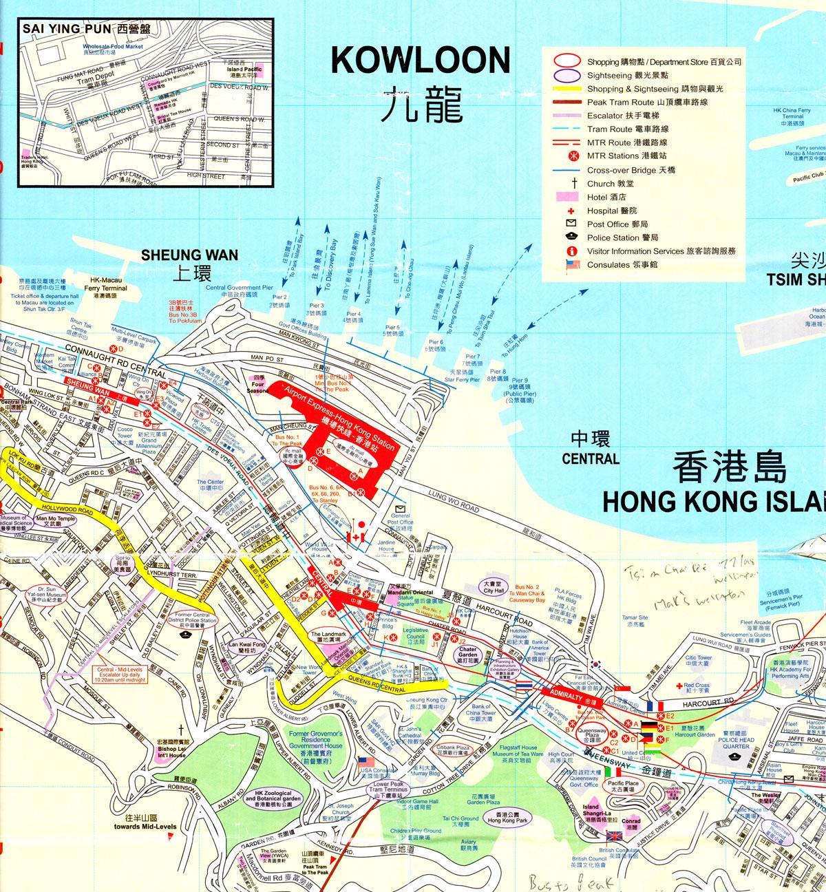 بندر هنگ کنگ نقشه