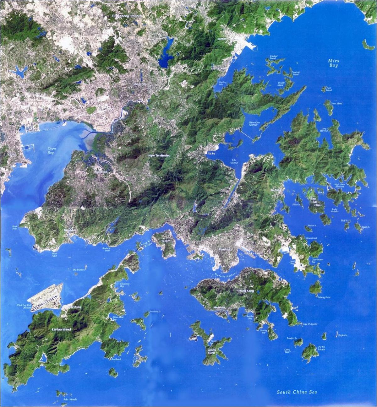 نقشه ماهواره ای هنگ کنگ