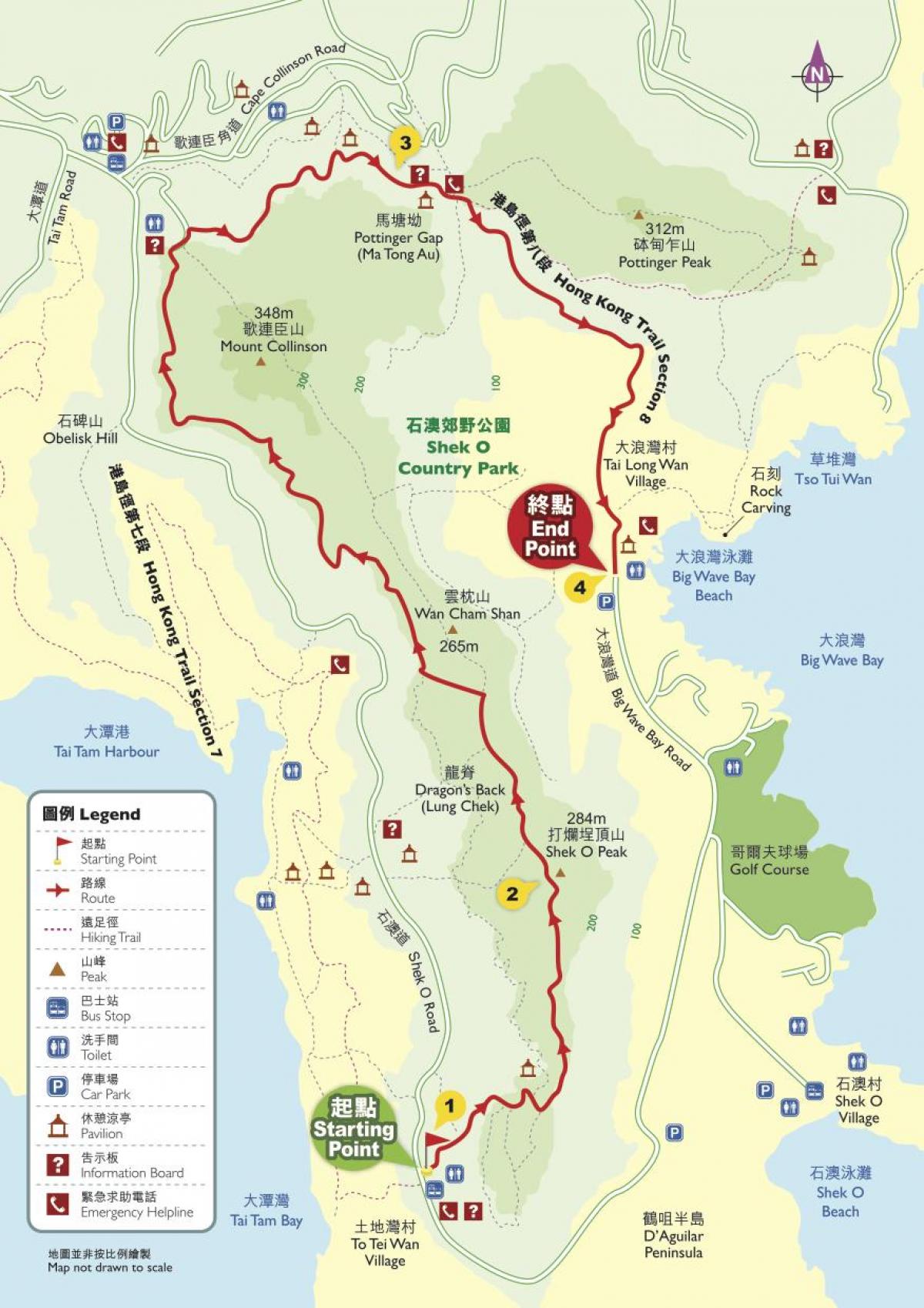 پیاده روی نقشه هنگ کنگ