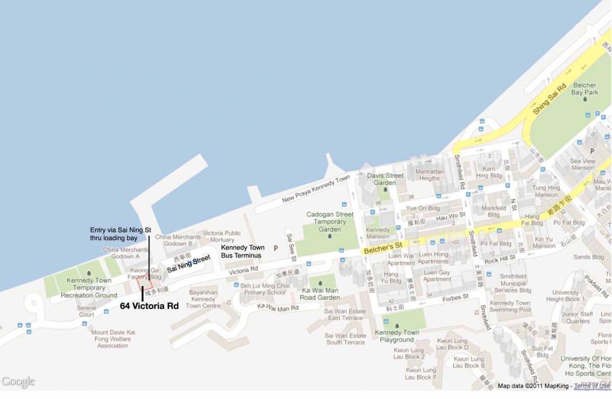 MTR کندی ایستگاه شهر نقشه