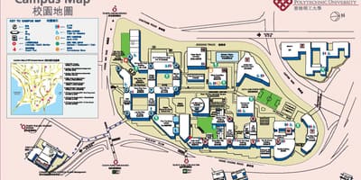 نقشه از دانشگاه پلی تکنیک هنگ کنگ