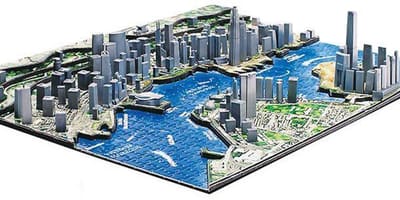 نقشه 3d از هنگ کنگ