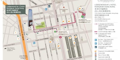 Mongkok MTR نقشه ایستگاه