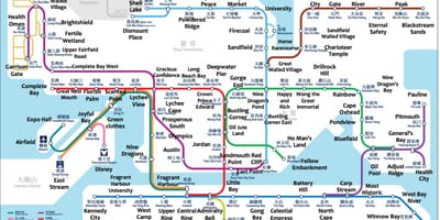 Mrt map هنگ کنگ