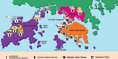 نقشه مناطق جدید هنگ کنگ
