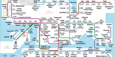 نقشه از هنگ کنگ MTR