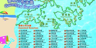 نقشه از هنگ کنگ سواحل