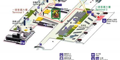 هنگ کنگ فرودگاه نقشه ترمینال 1 2