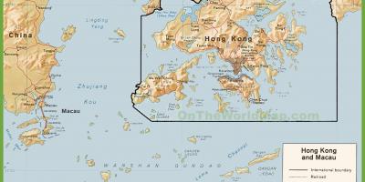 نقشه سیاسی هنگ کنگ