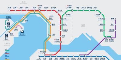 کازوی خلیج MTR نقشه ایستگاه